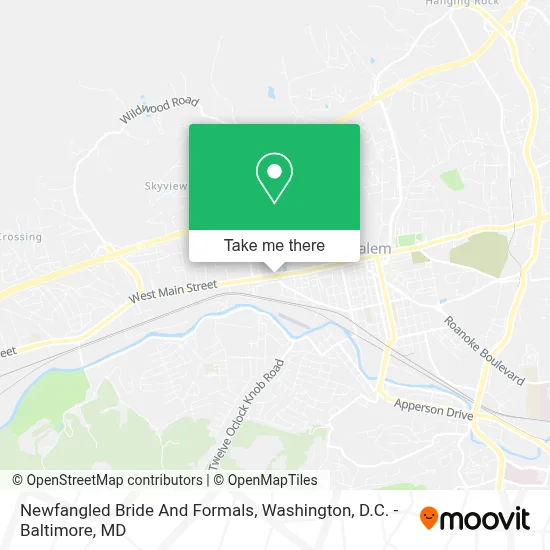 Newfangled Bride And Formals map
