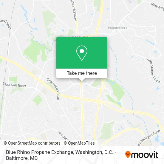 Blue Rhino Propane Exchange map