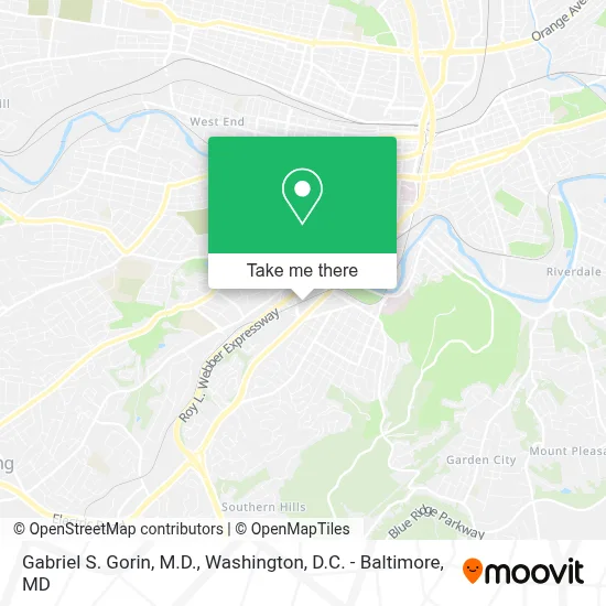 Gabriel S. Gorin, M.D. map