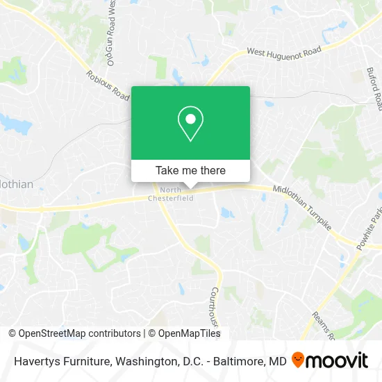 Havertys Furniture map