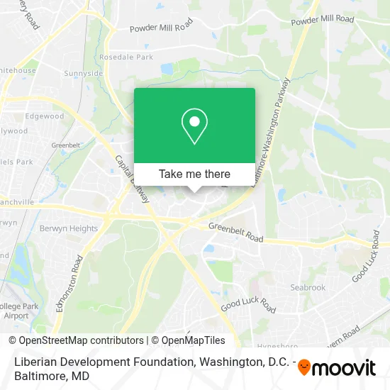 Liberian Development Foundation map