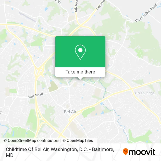 Childtime Of Bel Air map