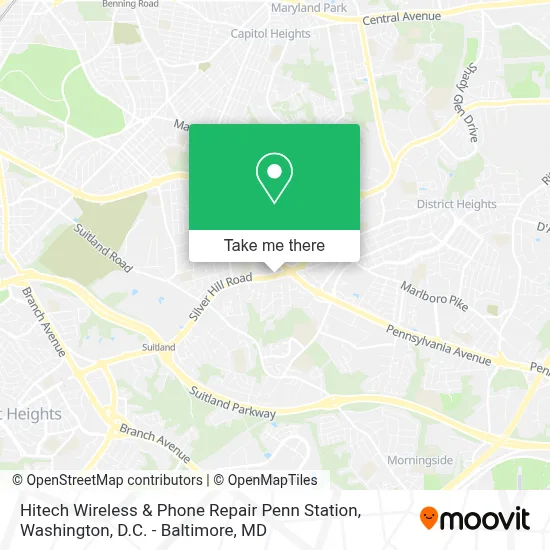 Hitech Wireless & Phone Repair Penn Station map