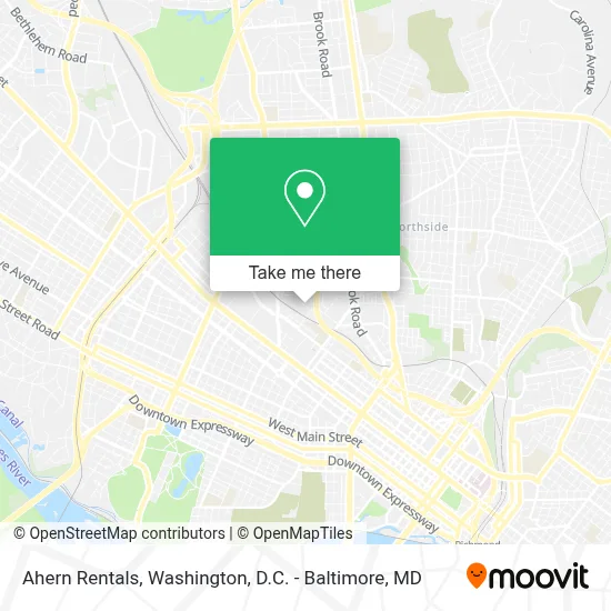 Ahern Rentals map