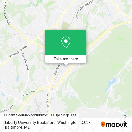 Liberty University Bookstore map