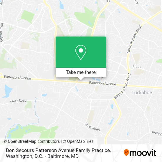 Bon Secours Patterson Avenue Family Practice map