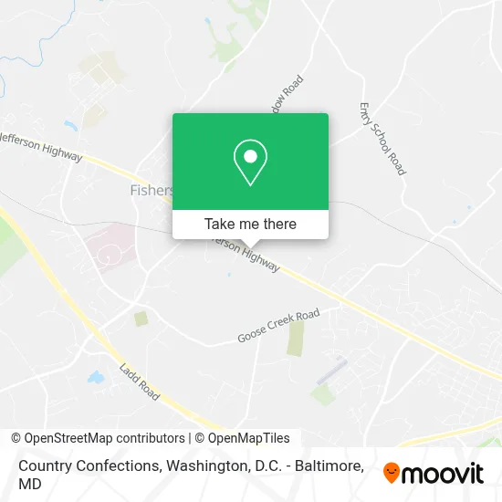 Country Confections map