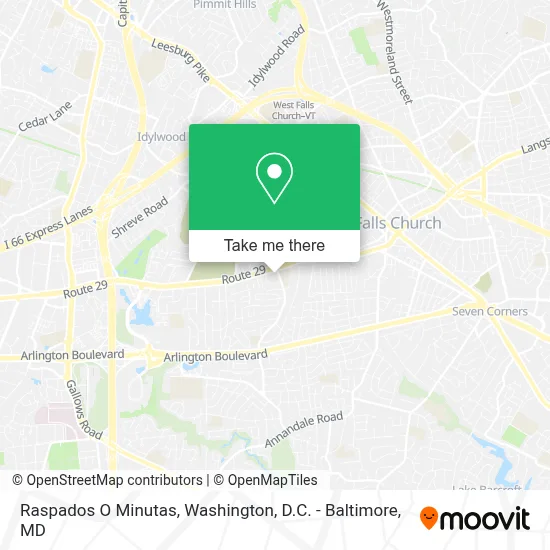 Raspados O Minutas map