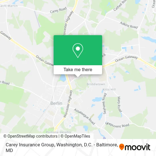 Carey Insurance Group map