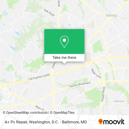 A+ Pc Repair map