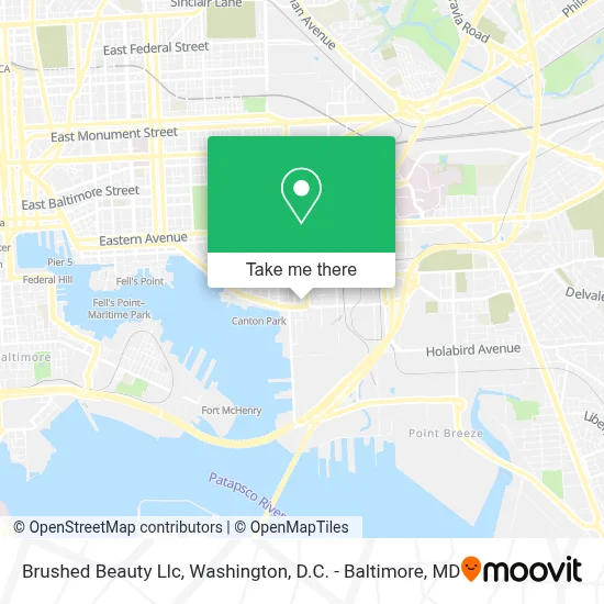 Brushed Beauty Llc map