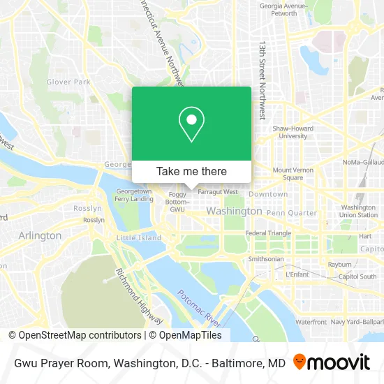 Gwu Prayer Room map