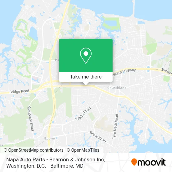 Napa Auto Parts - Beamon & Johnson Inc map