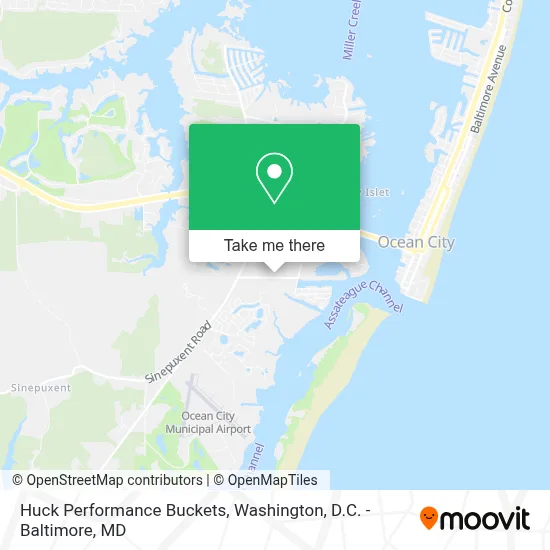 Huck Performance Buckets map