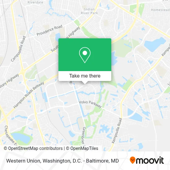 Western Union map