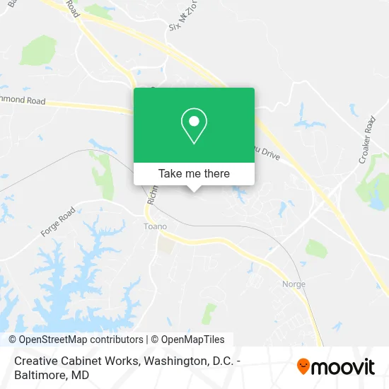 Creative Cabinet Works map