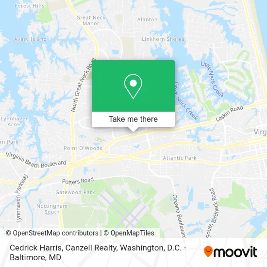 Cedrick Harris, Canzell Realty map