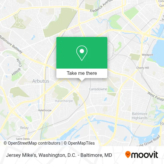 Jersey Mike's map