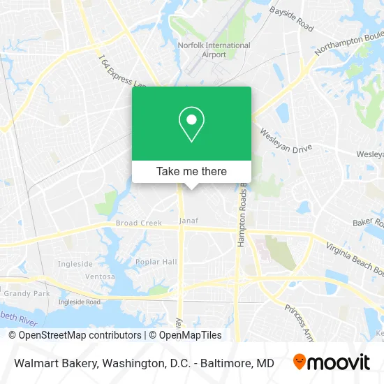Walmart Bakery map