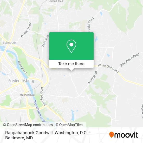 Rappahannock Goodwill map