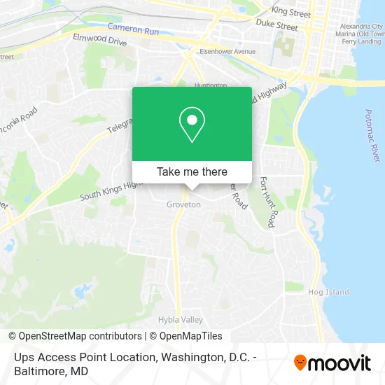 Ups Access Point Location map