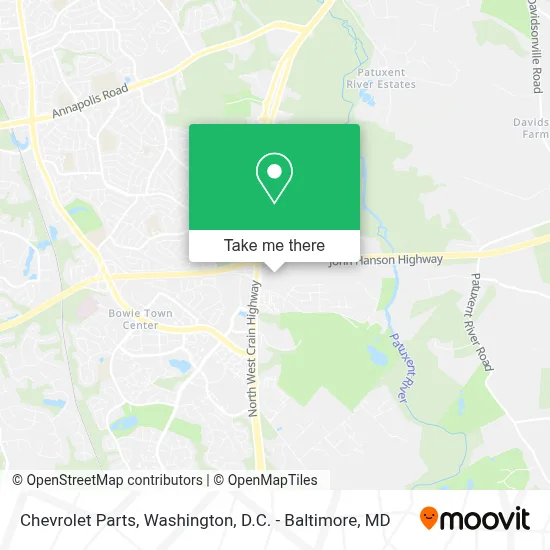 Chevrolet Parts map