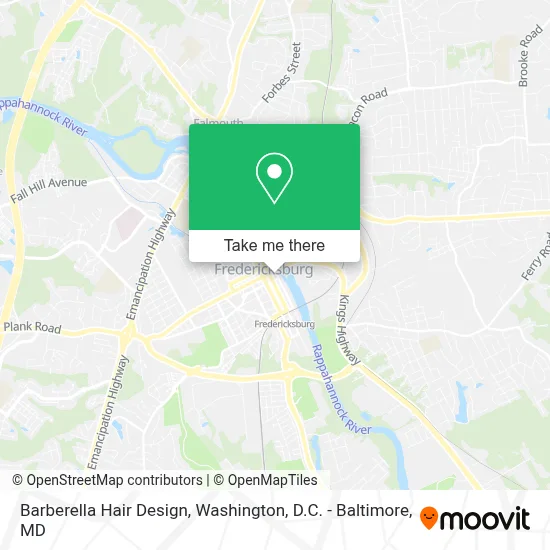 Barberella Hair Design map