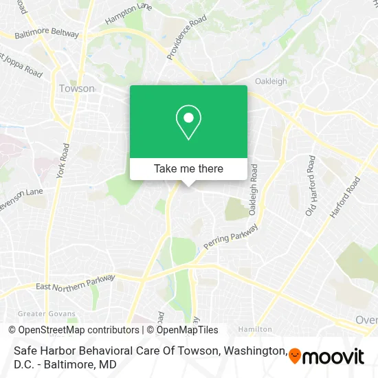 Safe Harbor Behavioral Care Of Towson map