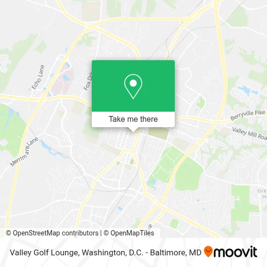 Valley Golf Lounge map
