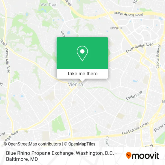 Blue Rhino Propane Exchange map