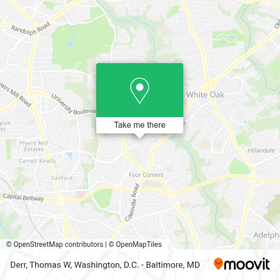 Derr, Thomas W map