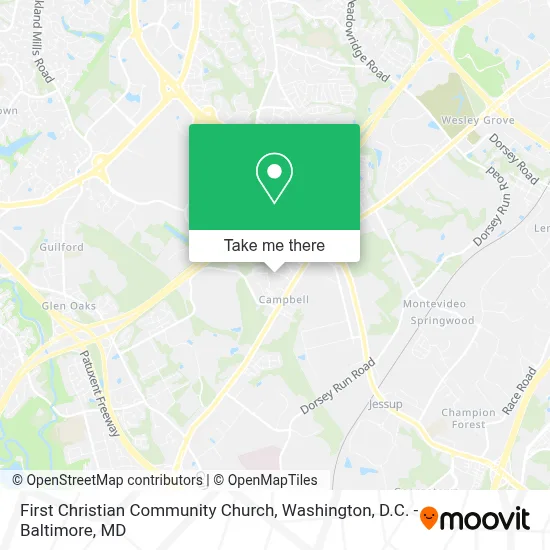 First Christian Community Church map