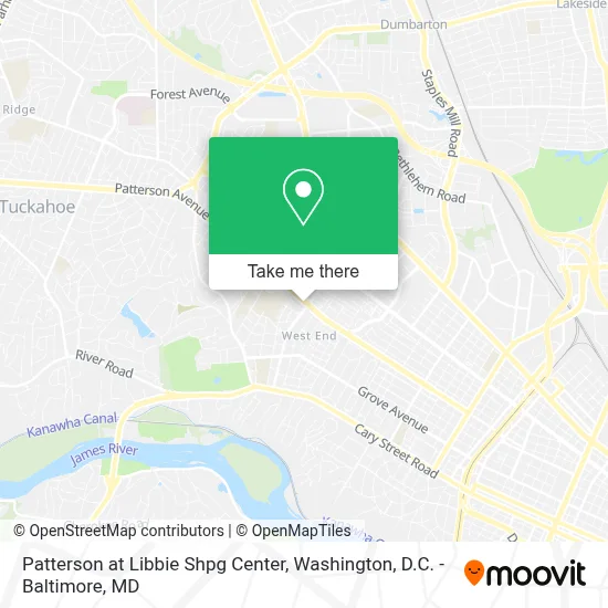 Patterson at Libbie Shpg Center map