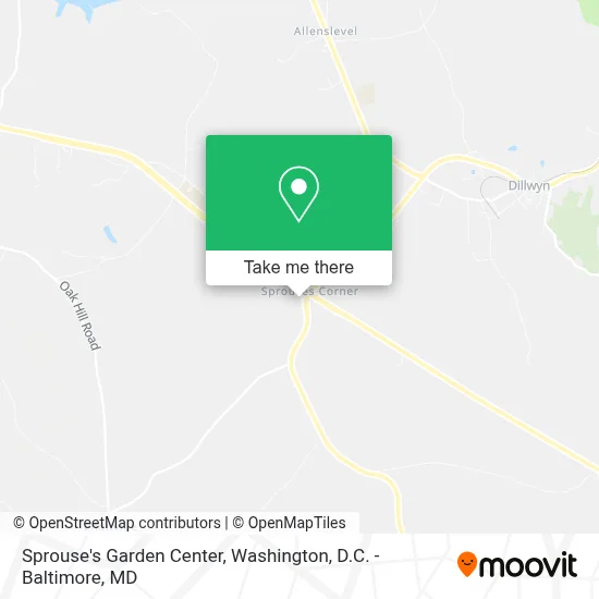 Sprouse's Garden Center map