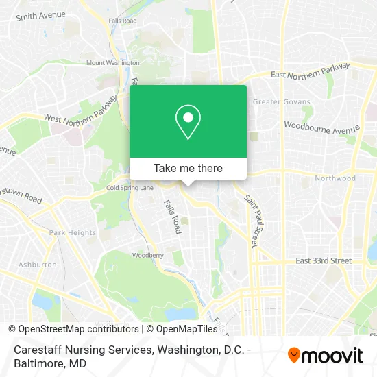Carestaff Nursing Services map