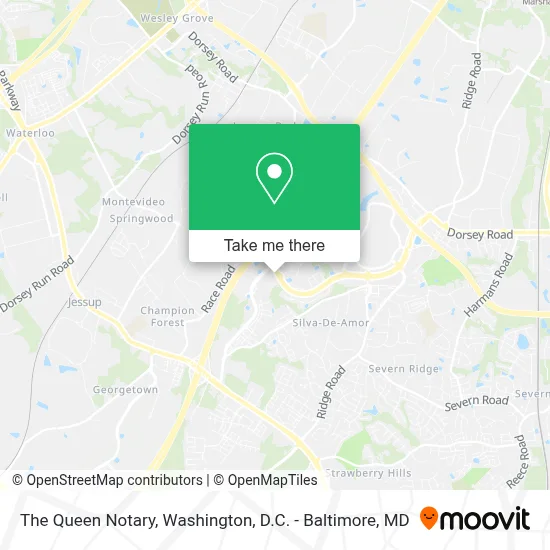 The Queen Notary map