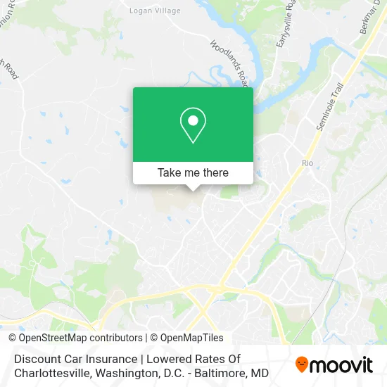 Discount Car Insurance | Lowered Rates Of Charlottesville map