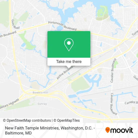 New Faith Temple Ministries map