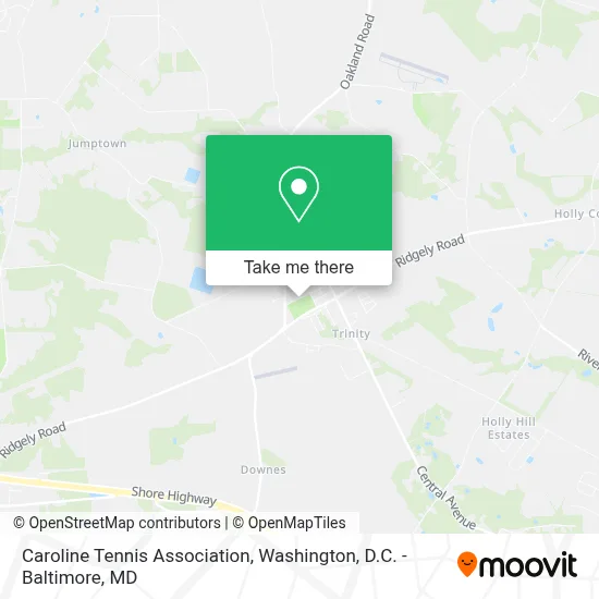 Caroline Tennis Association map