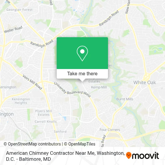 American Chimney Contractor Near Me map