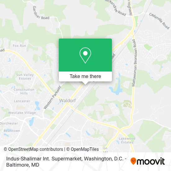 Indus-Shalimar Int. Supermarket map