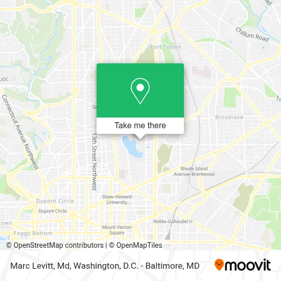 Marc Levitt, Md map