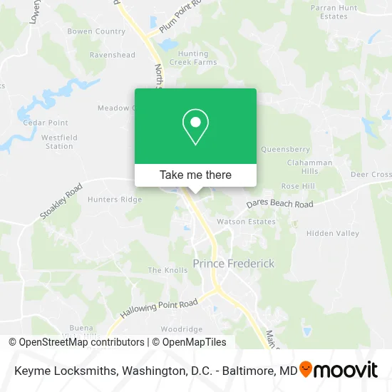Keyme Locksmiths map
