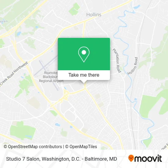Studio 7 Salon map