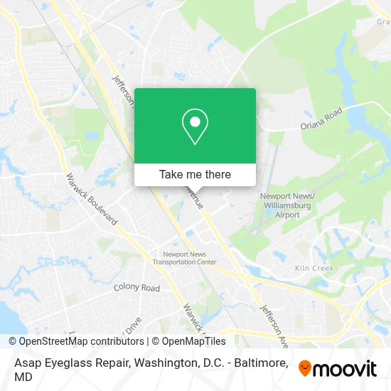 Asap Eyeglass Repair map