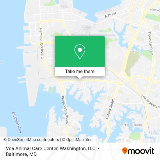 Vca Animal Care Center map