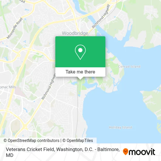 Veterans Cricket Field map