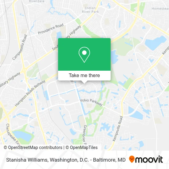 Stanisha Williams map