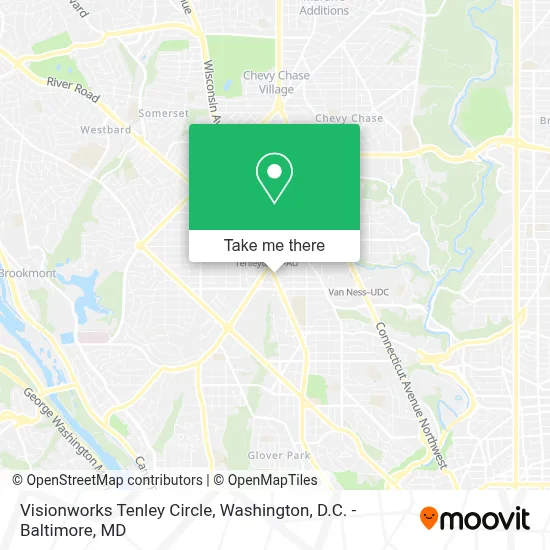 Visionworks Tenley Circle map