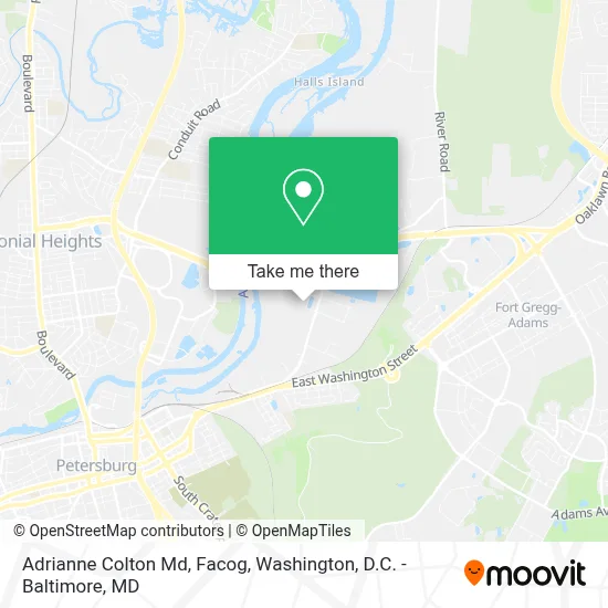 Adrianne Colton Md, Facog map